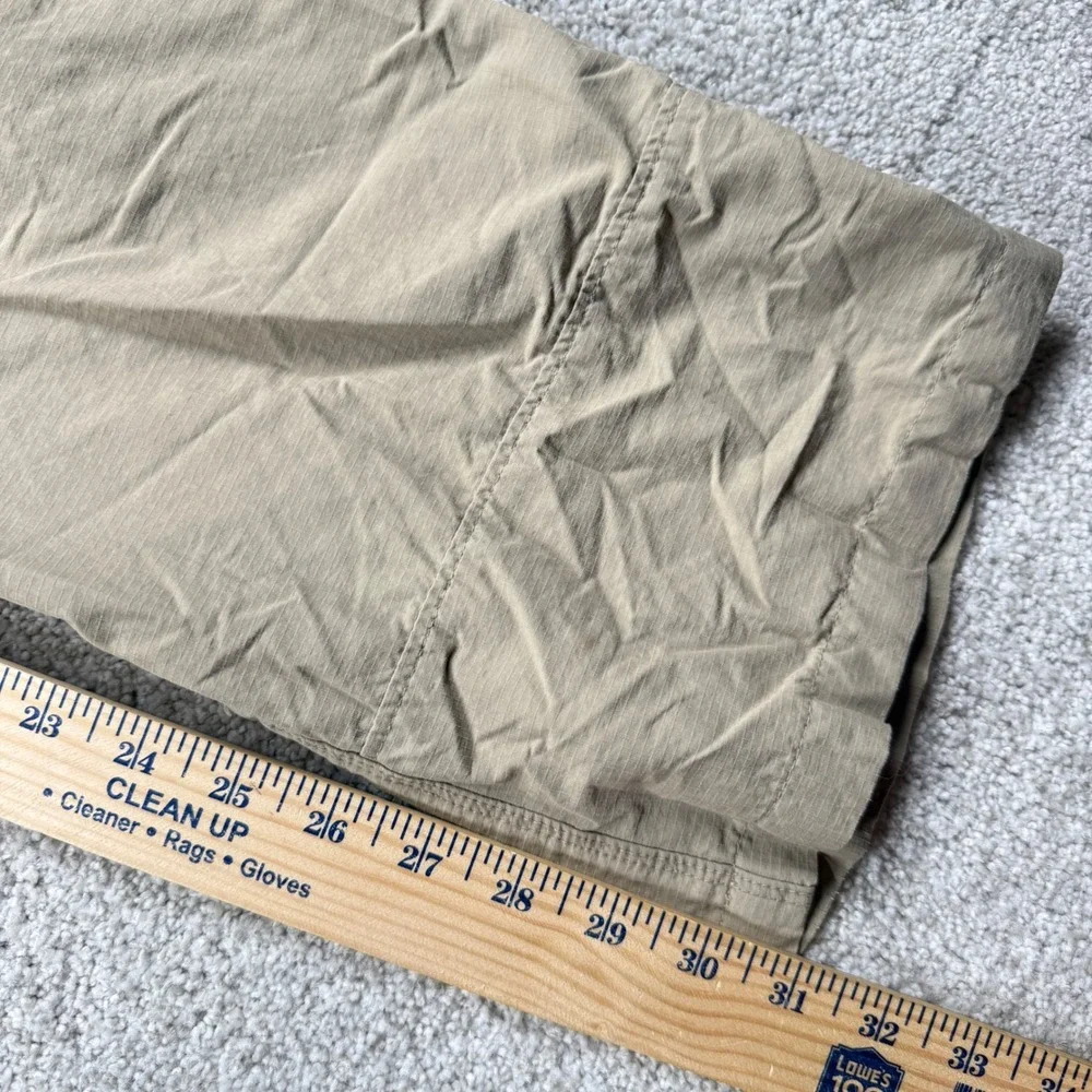 The North Face Hiking Pants Men 34 Tan Ripstop Cargo Outdoor Trekking